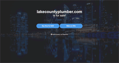 Desktop Screenshot of lakecountyplumber.com