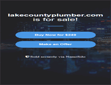 Tablet Screenshot of lakecountyplumber.com
